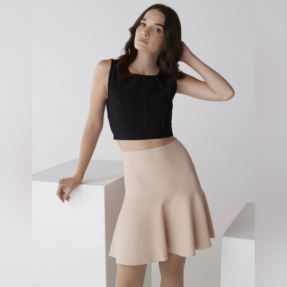 BCBGMaxAzria Dresses & Skirts - 🔥BCBGMaxaria🔥 | Ingrid a-line high waisted skirt in bare pink